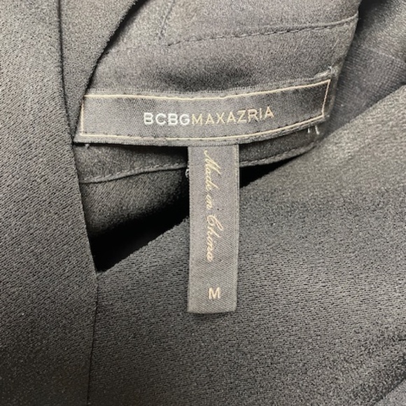 EUC BCBGMAXAZRIA BLACK EMANUEL CUTOUT JUMPSUIT PANTSUIT - Picture 7 of 14